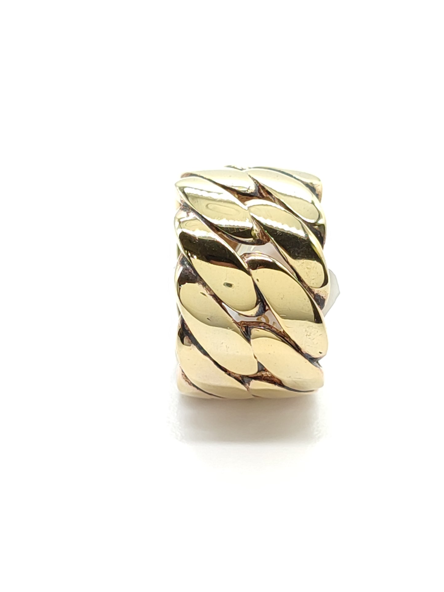 Anello Anello groumette in argento dorato giallo - 1,5cm - Gioielli Pavan