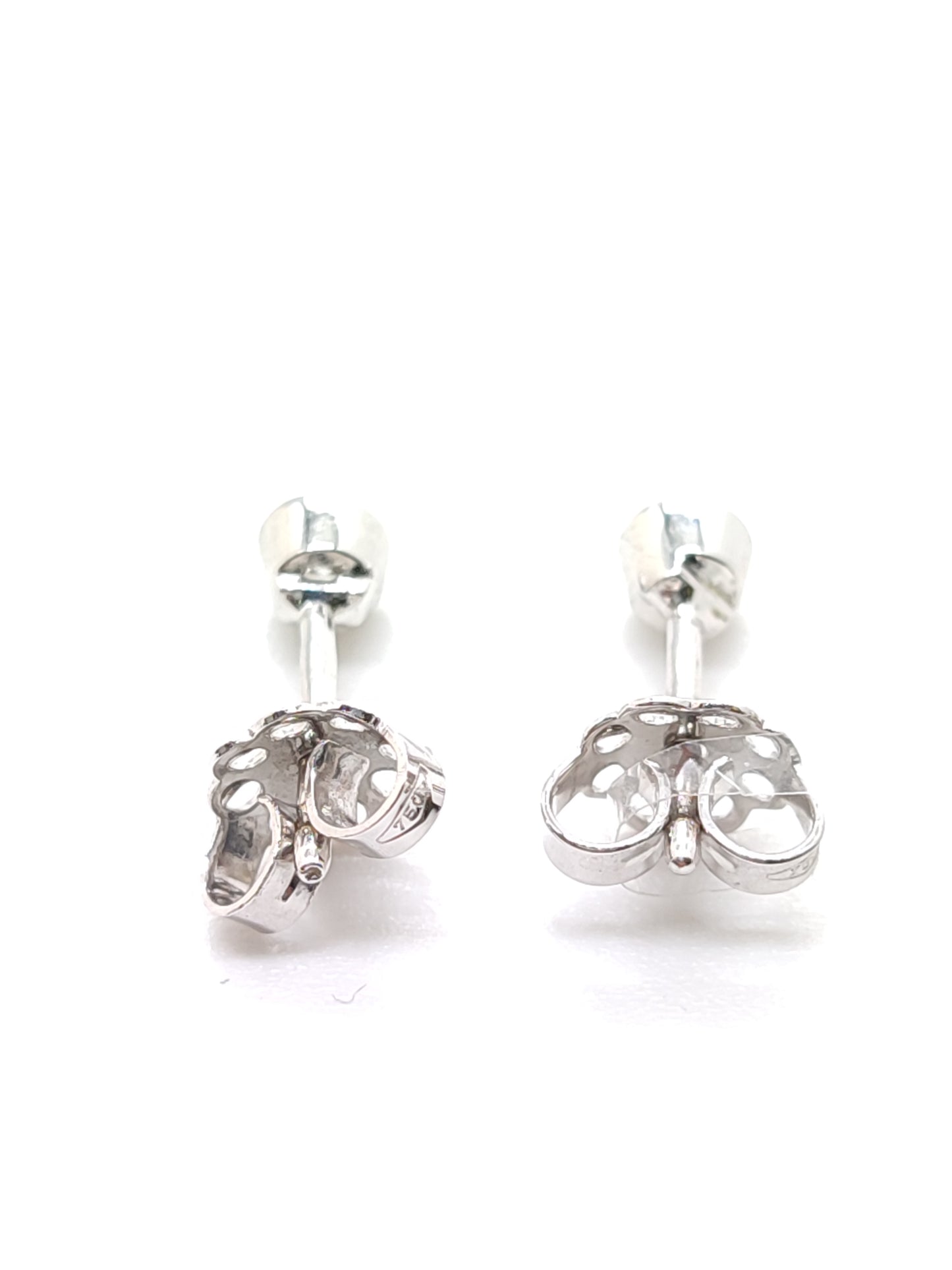 Orecchini Orecchini punto luce in oro con diamanti 0,16ct -2,8mm - Gioielli Pavan