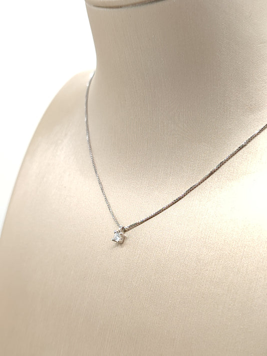 Girocollo Girocollo in oro con diamante punto luce 0,05ct - Gioielli Pavan