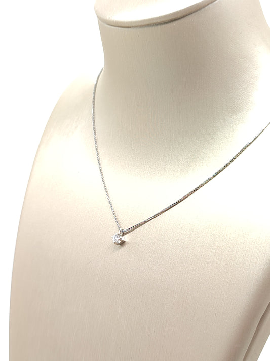 Girocollo Girocollo in oro con diamante punto luce 0,05ct - Gioielli Pavan