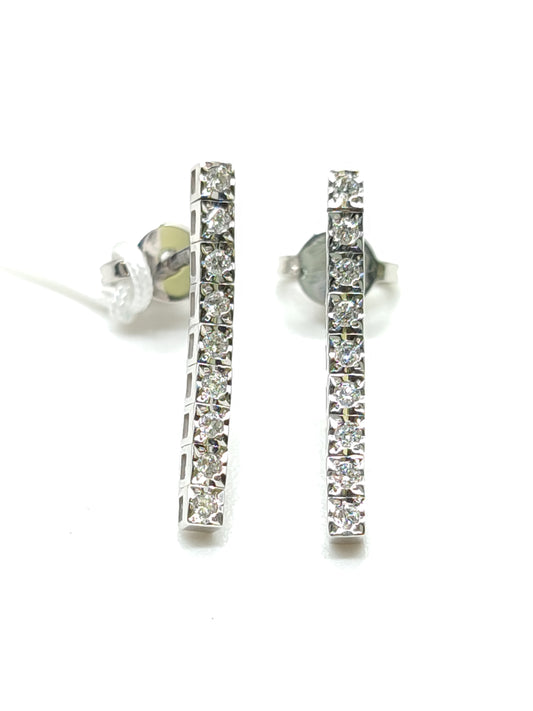 Orecchini Orecchini pendenti in oro con diamanti 0,16ct - Gioielli Pavan