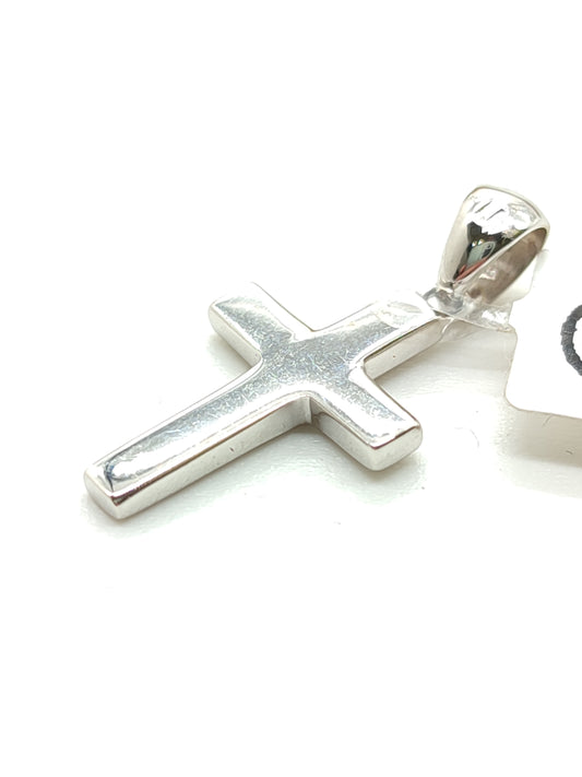 Ciondoli e pendenti Ciondolo croce massiccia in oro bianco 2 x 1,5 cm - Gioielli Pavan