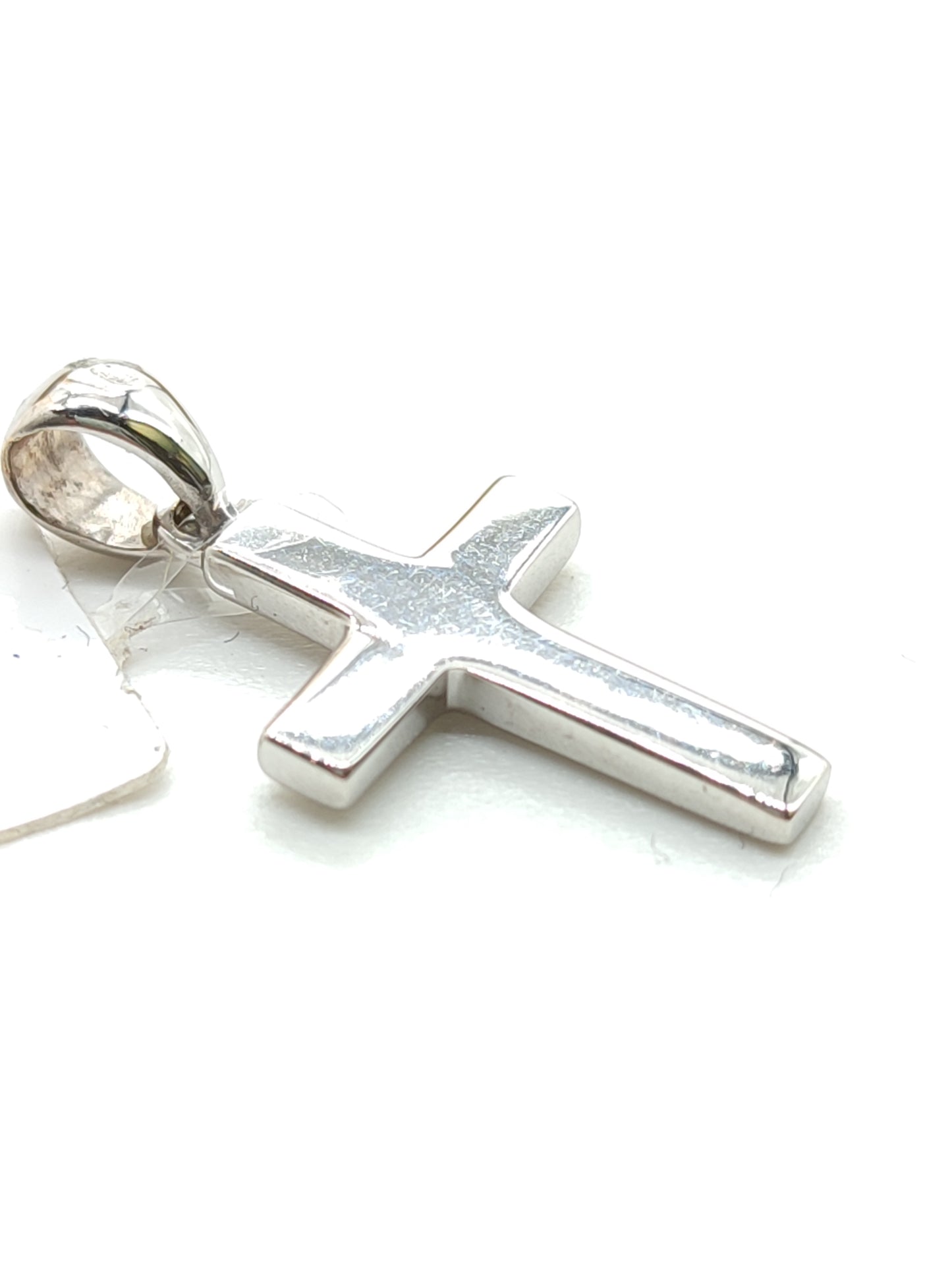 Ciondoli e pendenti Ciondolo croce massiccia in oro bianco 2 x 1,5 cm - Gioielli Pavan