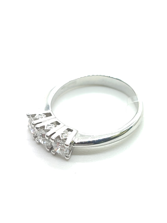 Anelli Anello trilogy in oro con diamanti 0,63ct - Gioielli Pavan