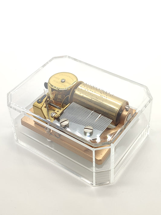 Reuge Music box in plexiglass 36 notes - Gioielli Pavan