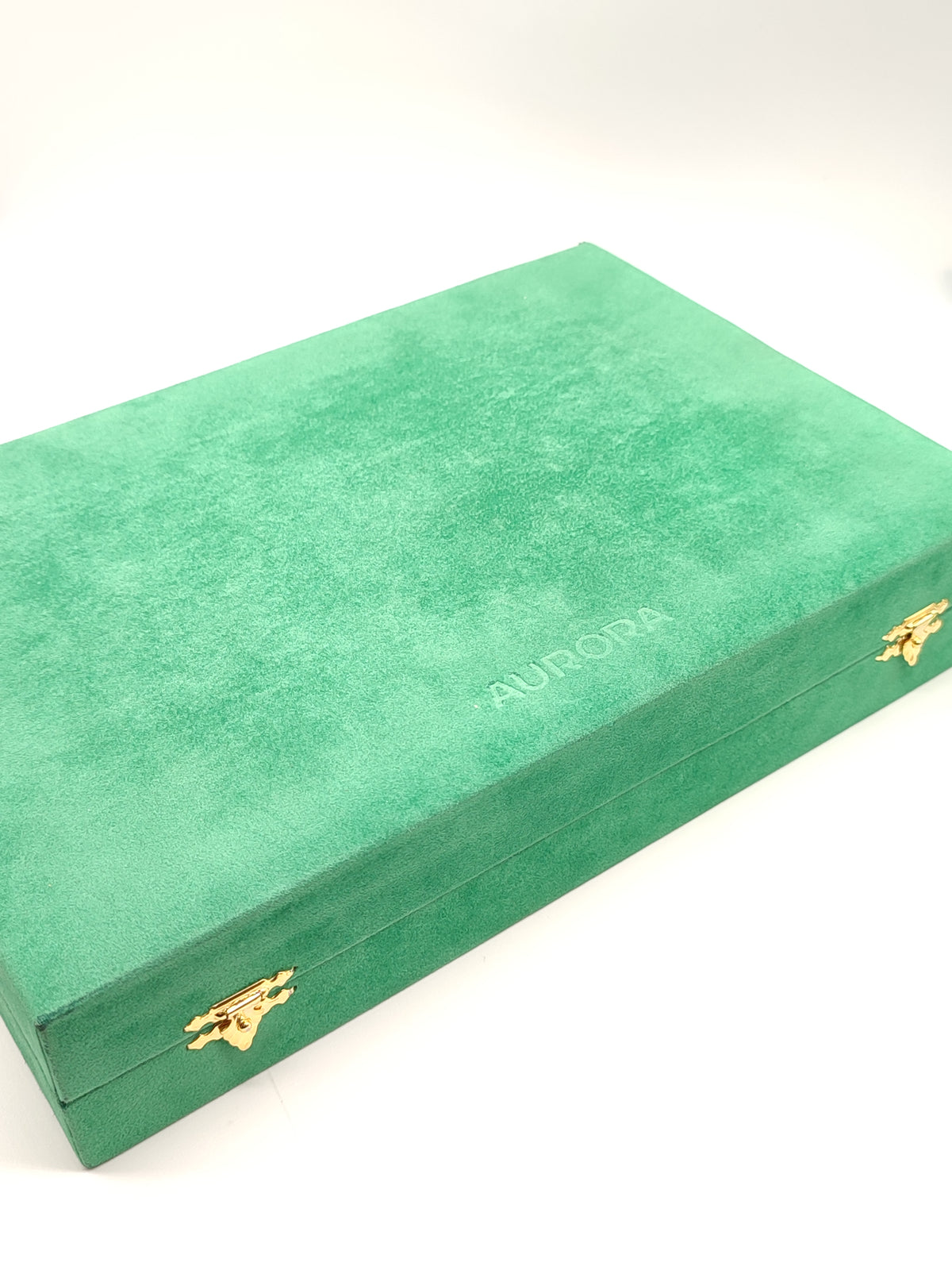 Cofanetto Penne Aurora Primavera Limited Edition - Oro 750 e Smalto Verde - Gioielli Pavan
