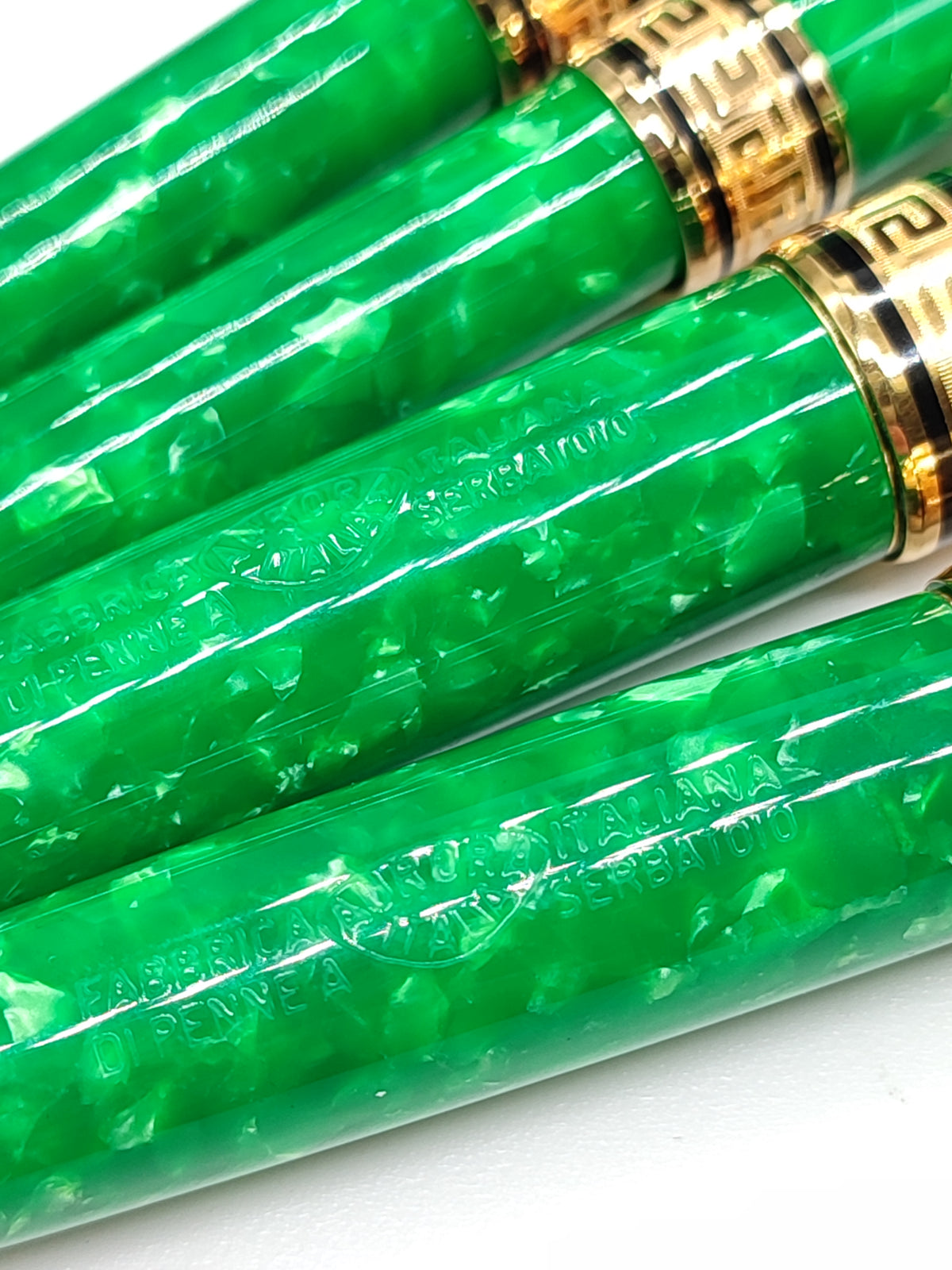 Cofanetto Penne Aurora Primavera Limited Edition - Oro 750 e Smalto Verde - Gioielli Pavan