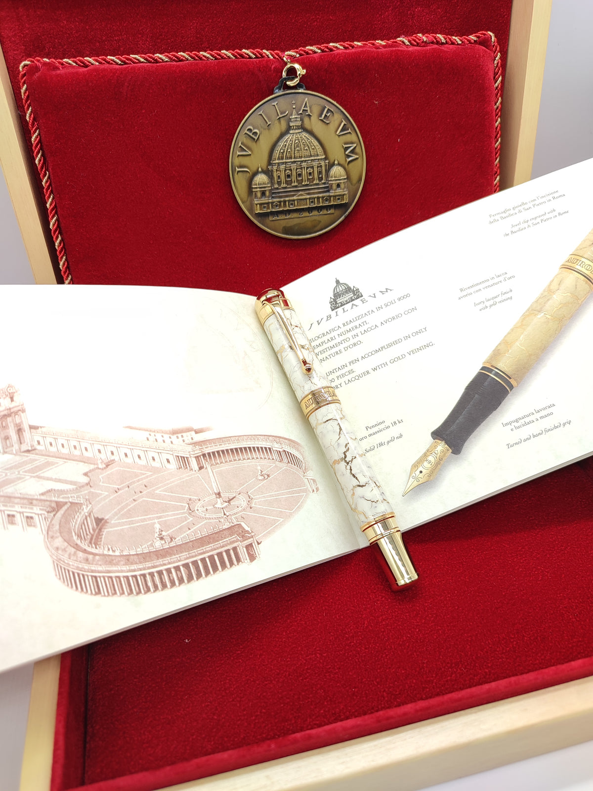 Penna Aurora Giubileo 2000 Limited Edition - Oro 750 Numerata 1607/2000 - Gioielli Pavan