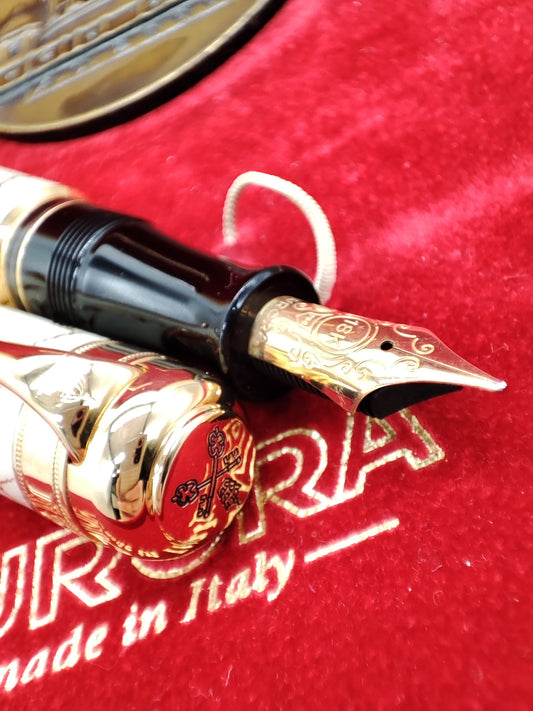 Cofanetto Penna Aurora L.edition Giubileo A.D. 2000 in oro 1607/2000pz. - Gioielli Pavan