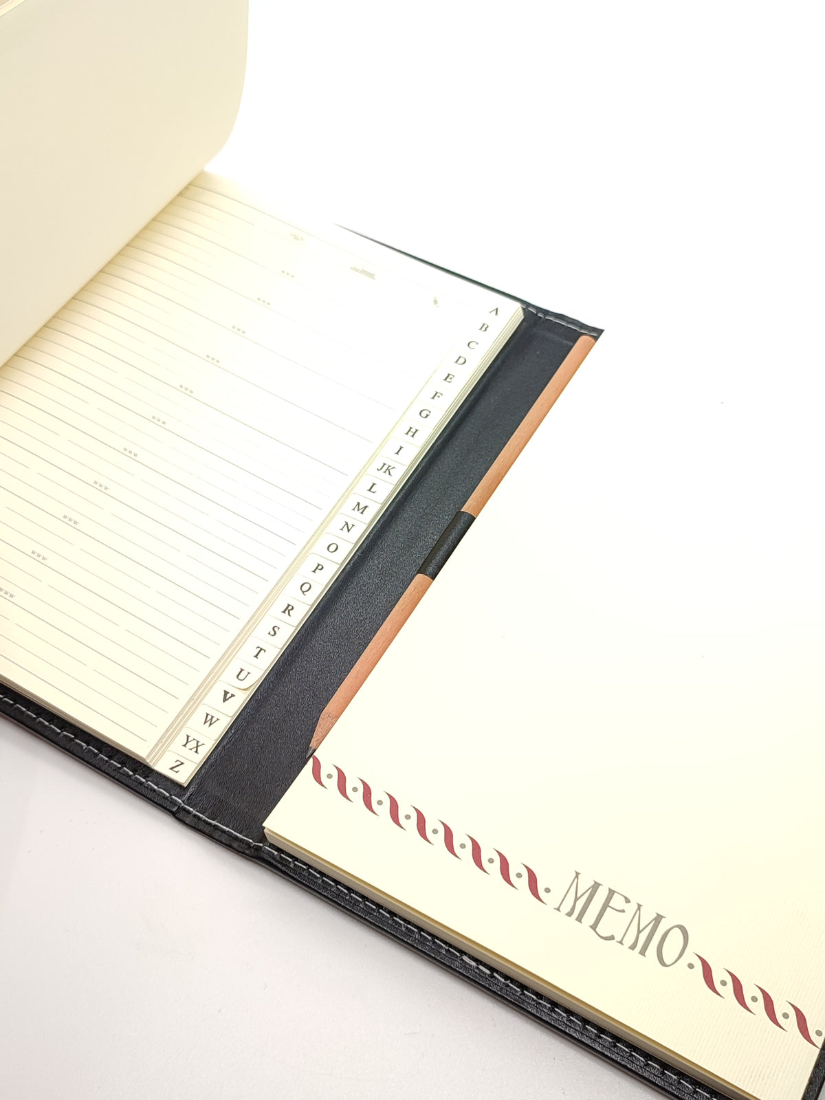 Rubrica con blocco notes copertina in pelle e argento - Gioielli Pavan