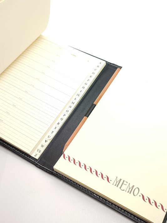 Rubrica con blocco notes copertina in pelle e argento - Gioielli Pavan