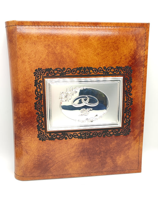 Cornici Portafoto album in pelle e argento 25° - Gioielli Pavan