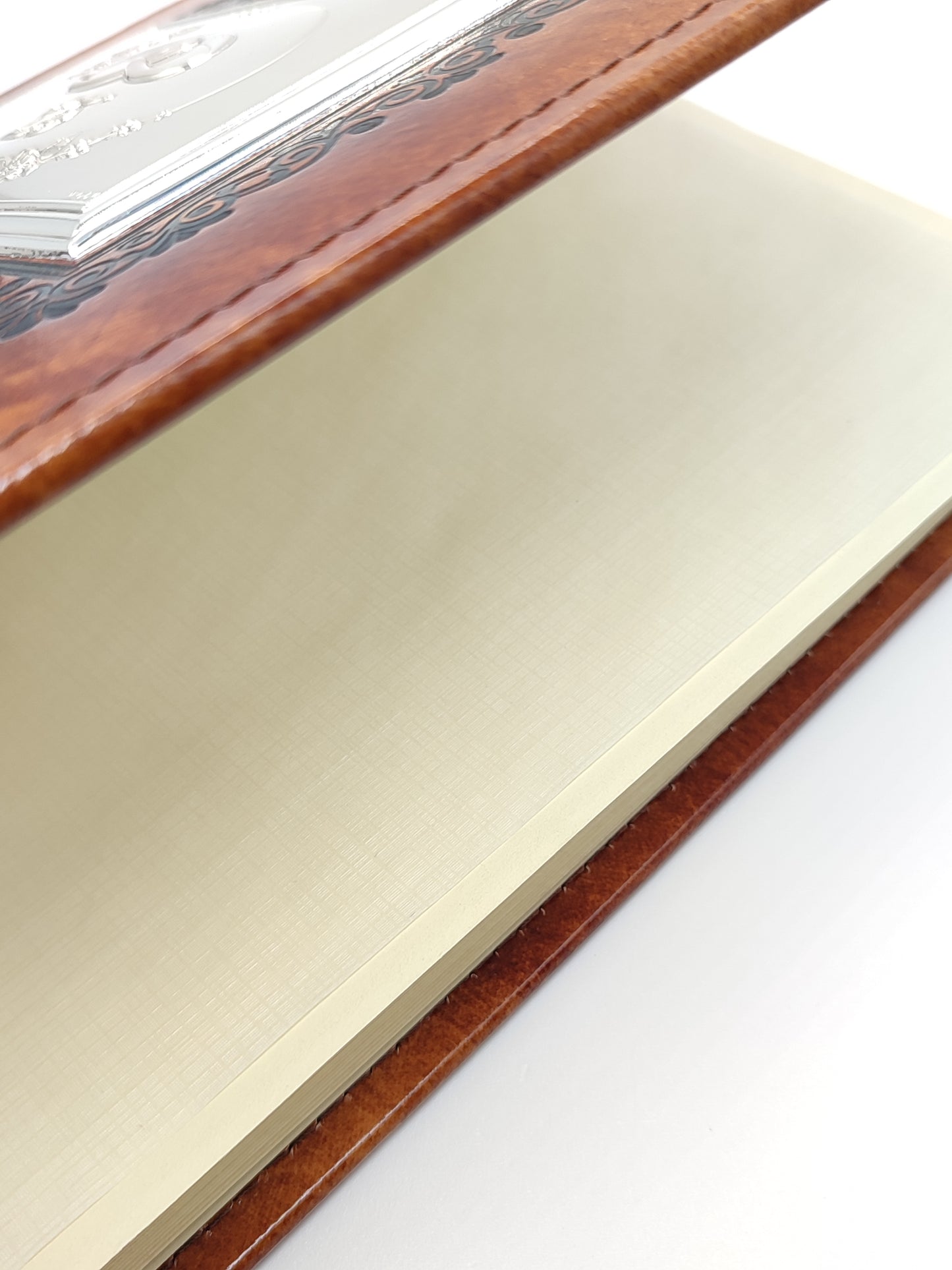 Cornici Portafoto album in pelle e argento 25° - Gioielli Pavan