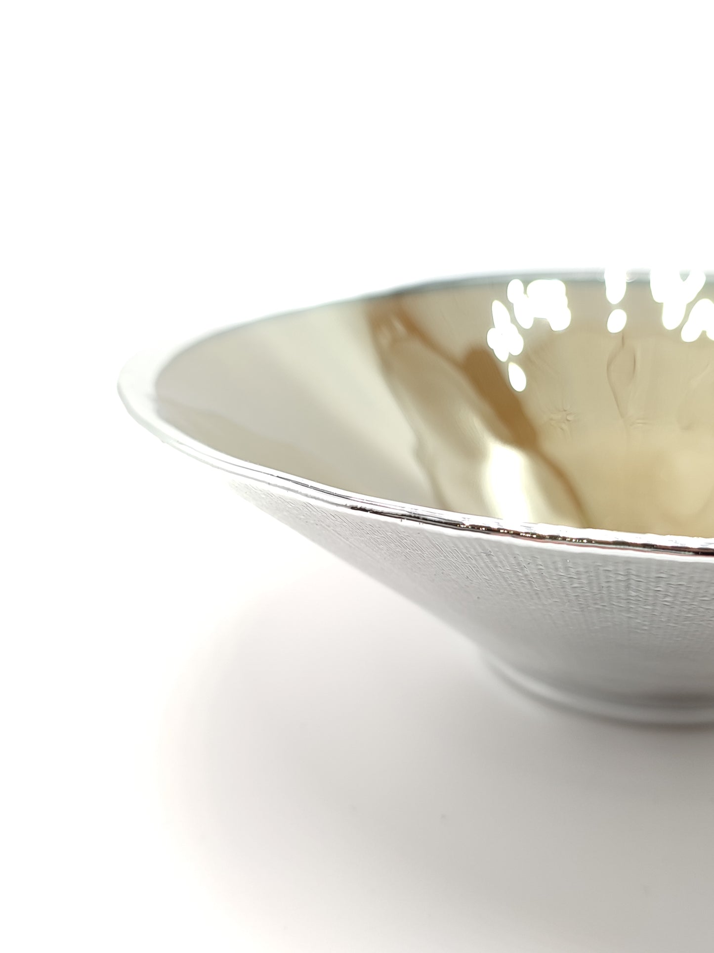 Ciotola dogale in argento beige metallizzato D.19,5cm - Gioielli Pavan