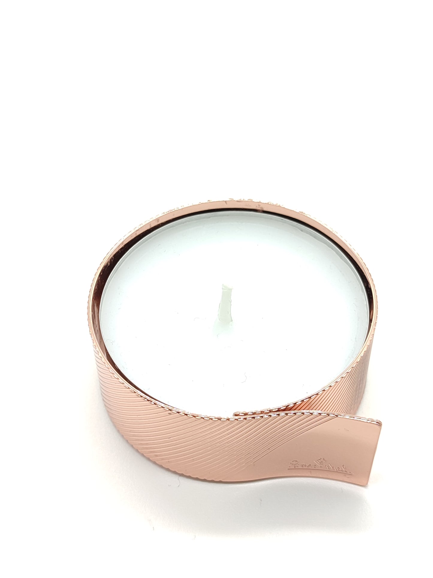 Tealight Rosenthal in argento dorata rosa D.6cm - Gioielli Pavan