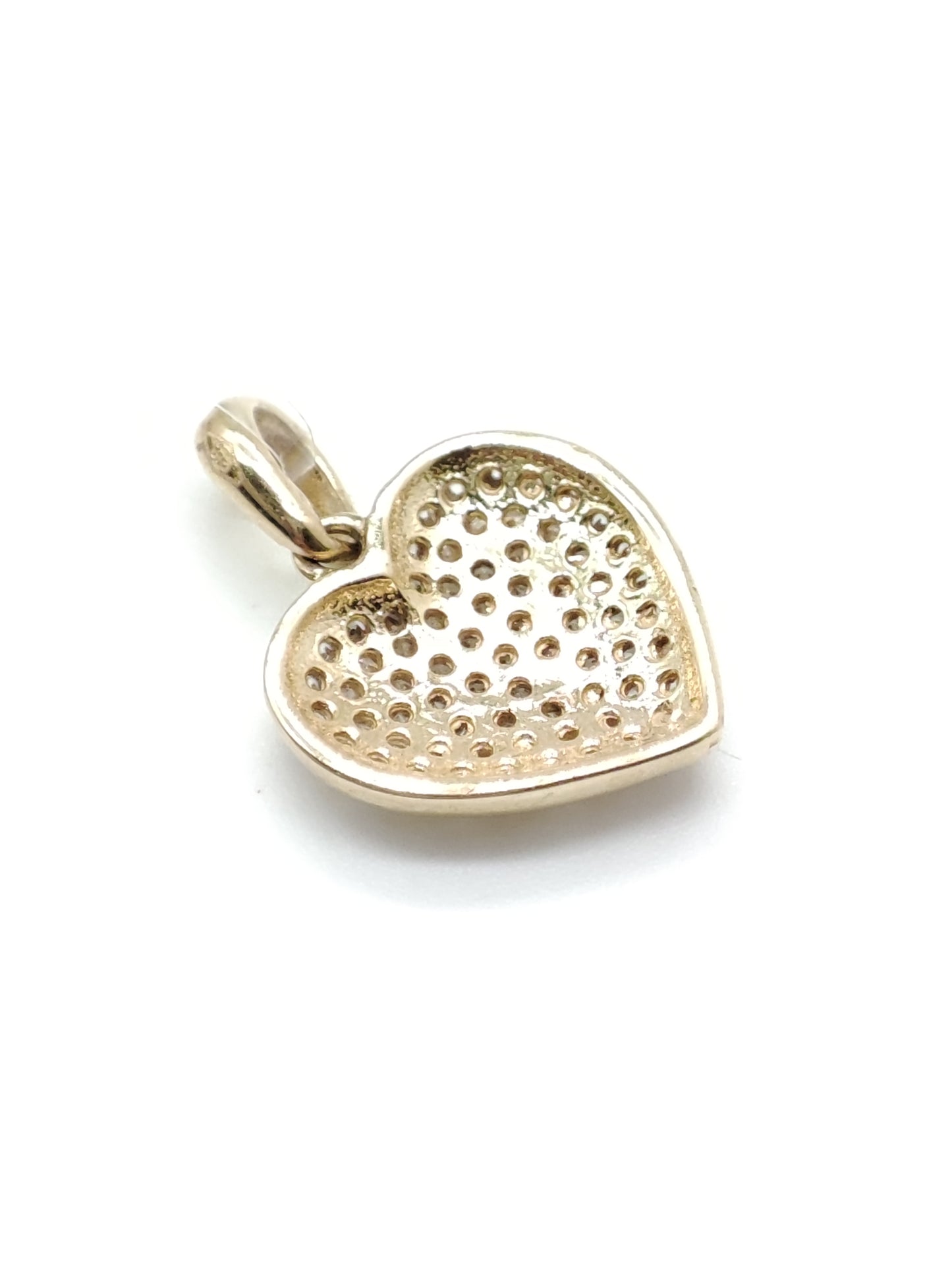 Ciondoli e pendenti Ciondolo cuore in oro giallo con zirconi - Gioielli Pavan