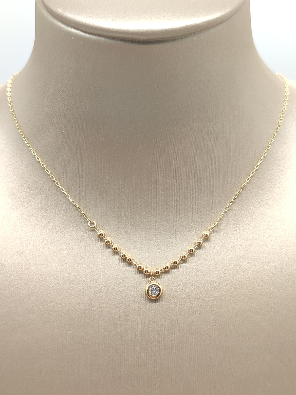 Girocollo in oro con zircone - Gioielli Pavan