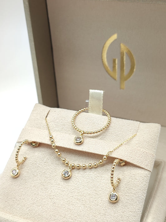 Anello in oro con zircone - Gioielli Pavan