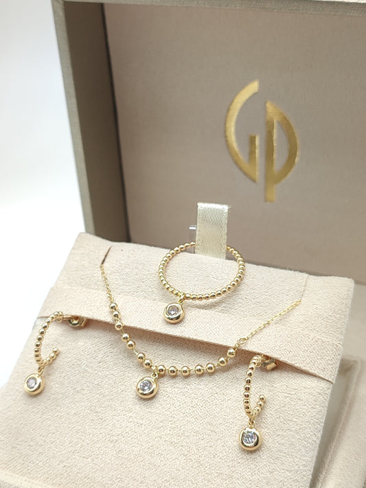 Orecchini Orecchini a lobo in oro con zirconi - Gioielli Pavan