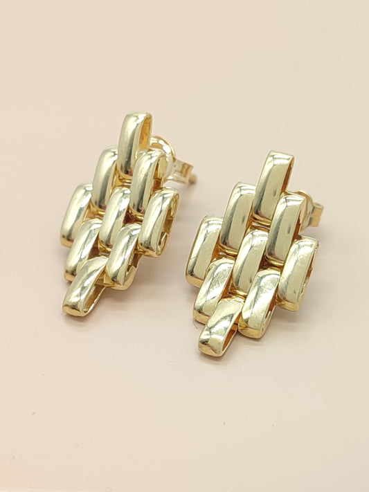 Orecchini Orecchini Fope in oro maglia Panthere - Gioielli Pavan