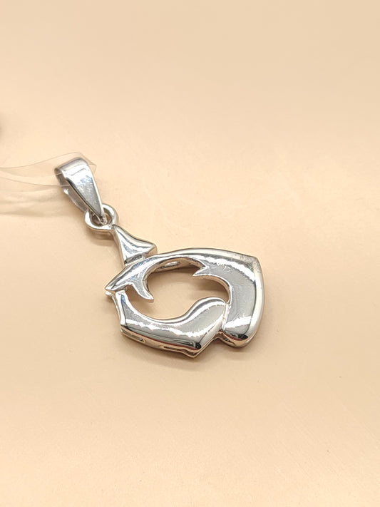 Ciondoli e pendenti Ciondolo oro bianco simbolo zodiacale pesci - Gioielli Pavan