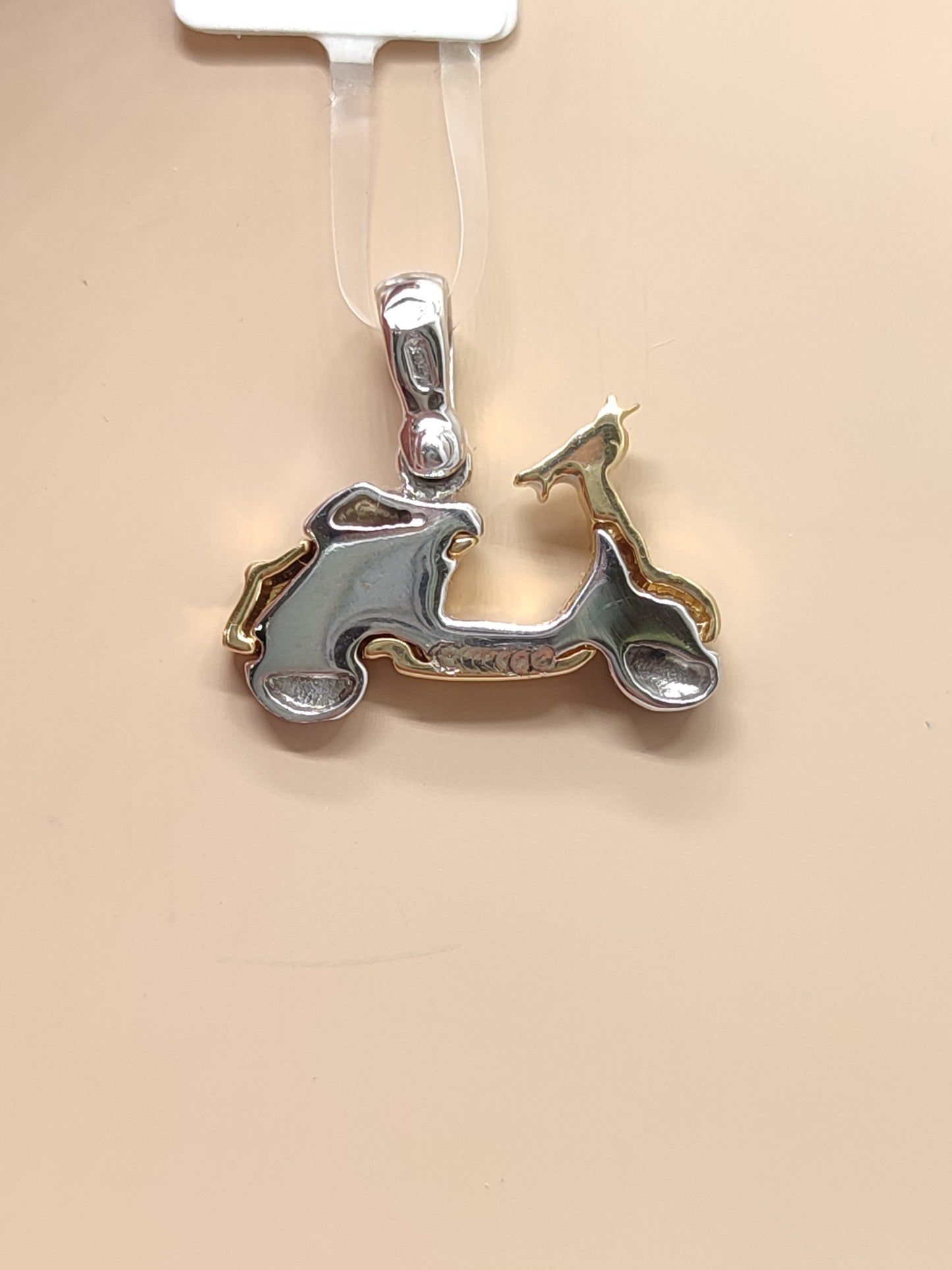 Ciondoli e pendenti Ciondolo oro giallo e bianco vespa - Gioielli Pavan