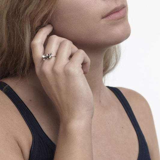 Orecchini Anello Trollbeads bacche di mirtillo - Gioielli Pavan