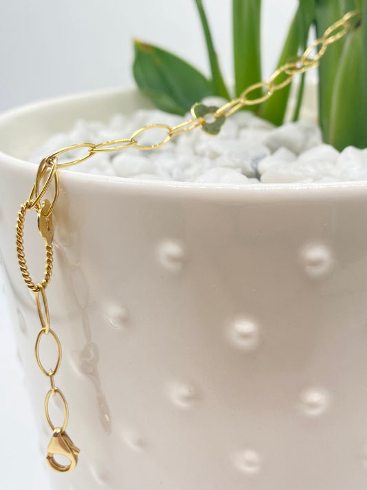 Bracciale Bracciale oro giallo ovali e fiorellini - Gioielli Pavan