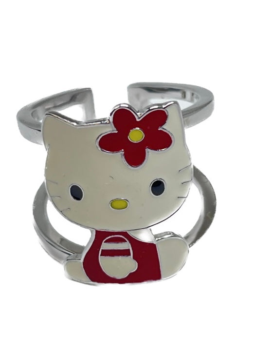 Hello Kitty stripes silver ring – Gioielli Pavan