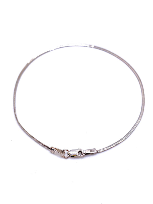 Bracciali Braccialetto oro bianco maglia semirigida - Gioielli Pavan