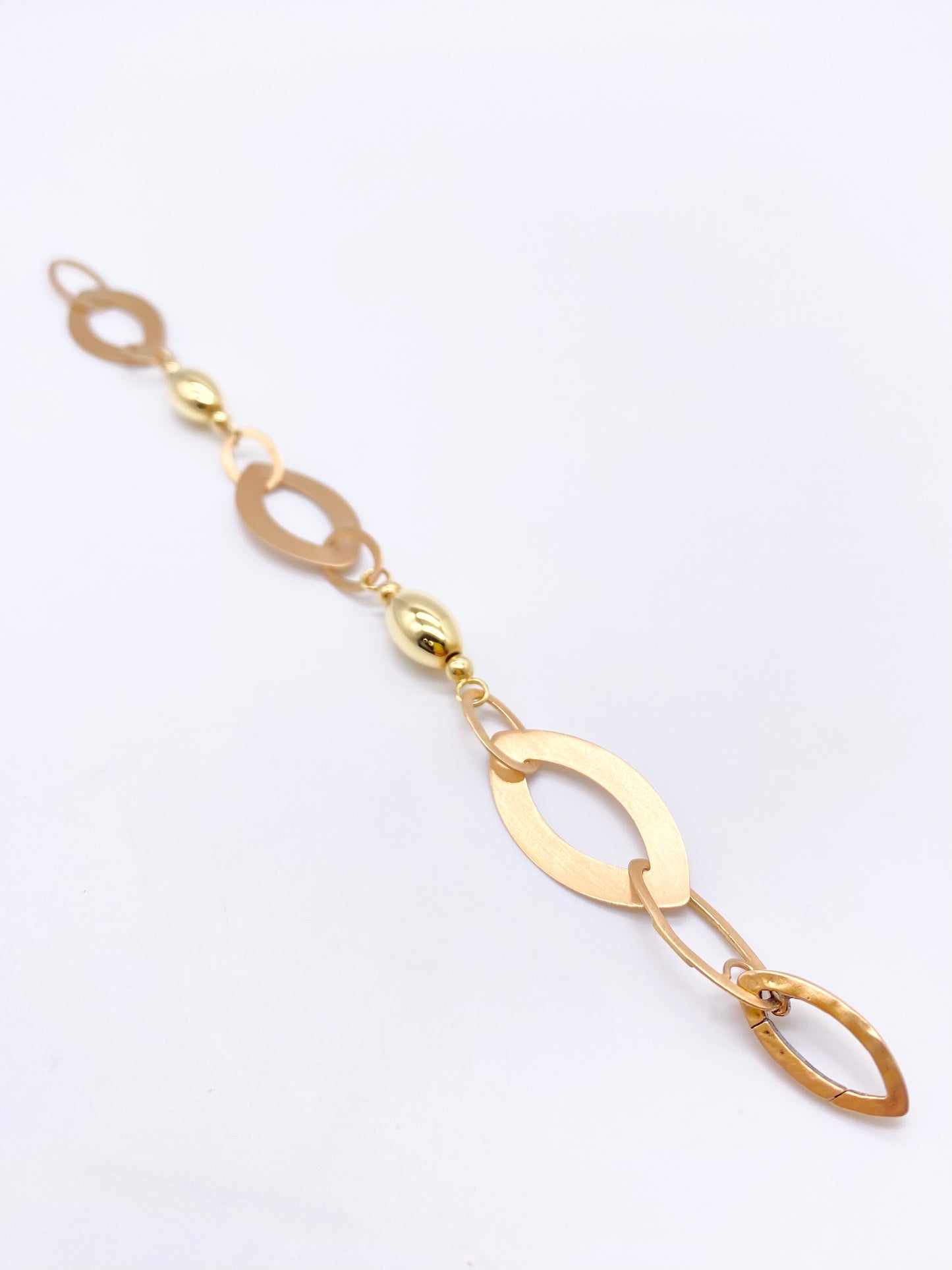 Bracciale oro giallo e rosa ovali - Gioielli Pavan