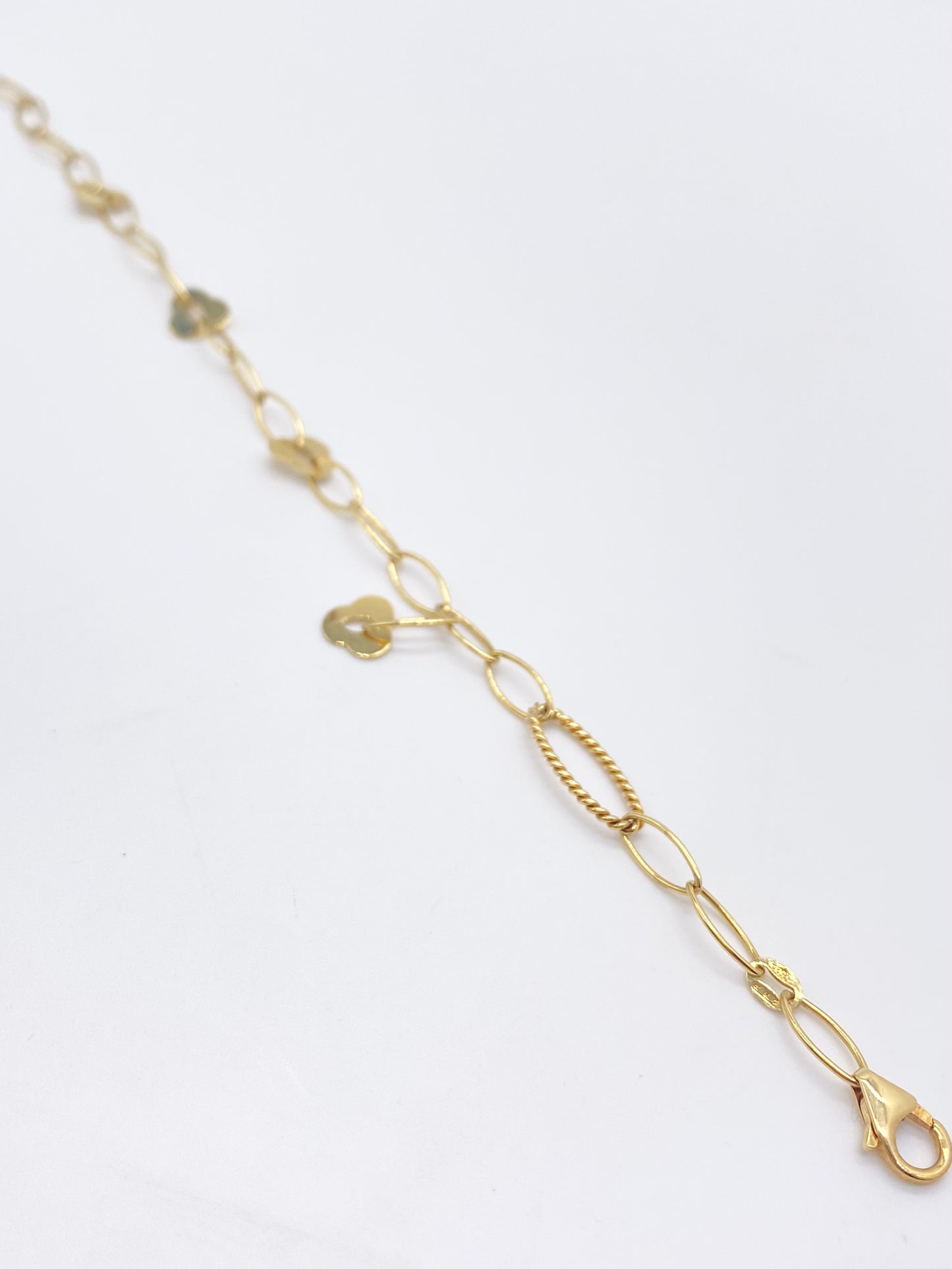 Bracciale Bracciale oro giallo ovali e fiorellini - Gioielli Pavan