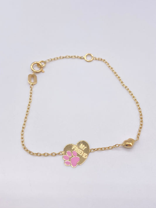 Bracciali Braccialetto oro giallo baby smalto - Gioielli Pavan