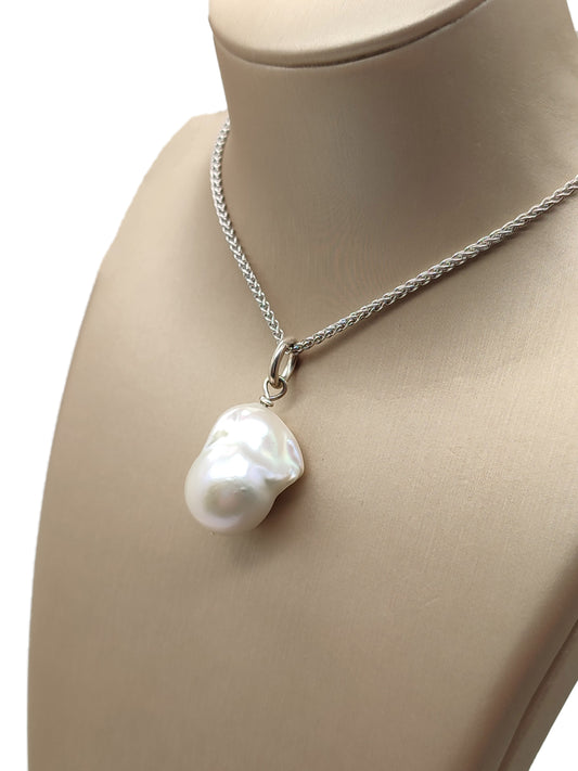 Girocollo Girocollo in argento con perla barocca - Gioielli Pavan