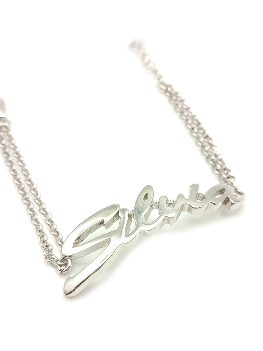 Bracciale Bracciale in argento con nome Silvia - Gioielli Pavan