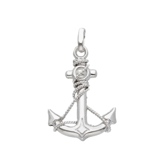 Ciondoli e pendenti Ciondolo in Oro 18k a forma di Ancora con corda nautica - Gioielli Pavan