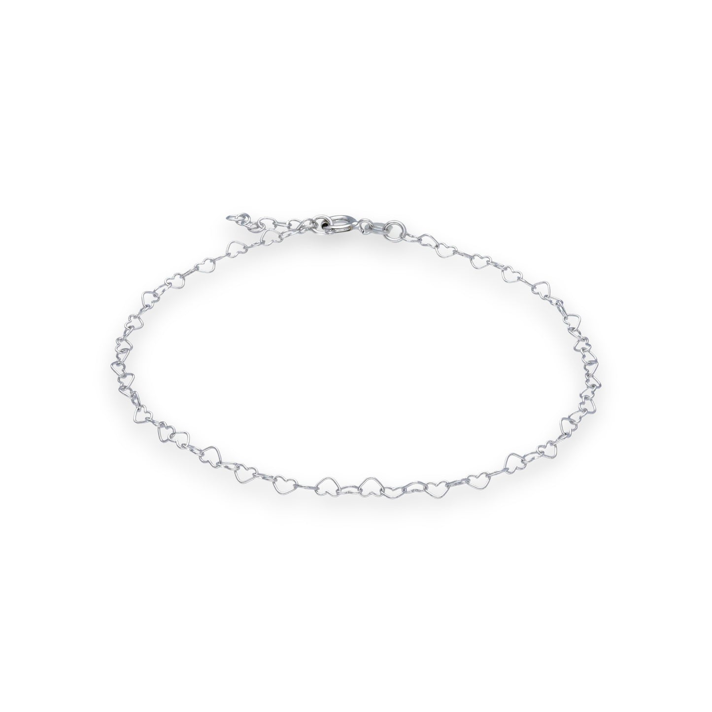 Cavigliera Cavigliera in argento maglia a cuoricini intrecciati - Gioielli Pavan