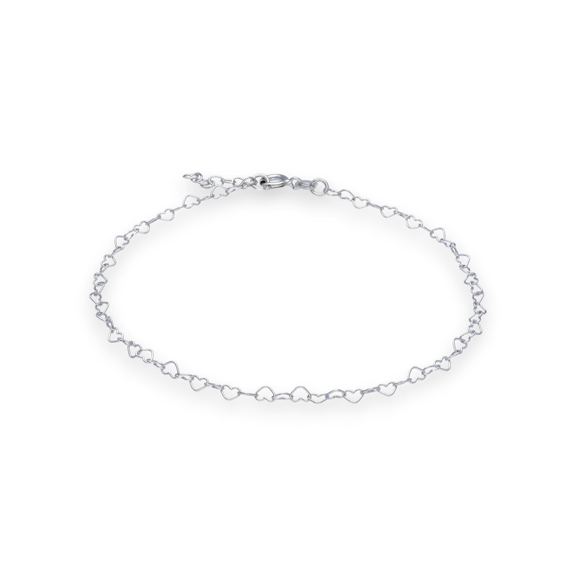 Cavigliera Cavigliera in argento maglia a cuoricini intrecciati - Gioielli Pavan