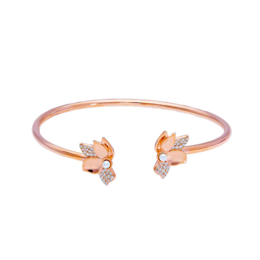 Bracciale Bracciale in argento dorato con zirconi e perle - Gioielli Pavan