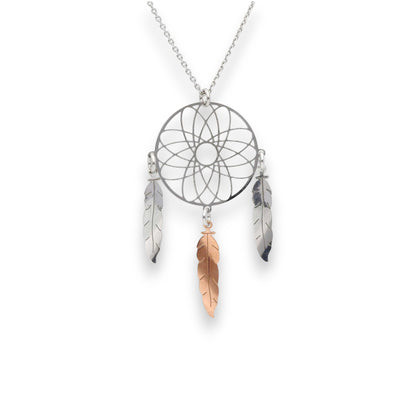 Girocollo Girocollo in argento acchiappasogni bi colore - Gioielli Pavan