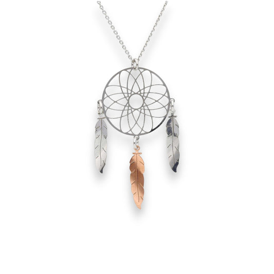 Girocollo Girocollo in argento acchiappasogni bi colore - Gioielli Pavan