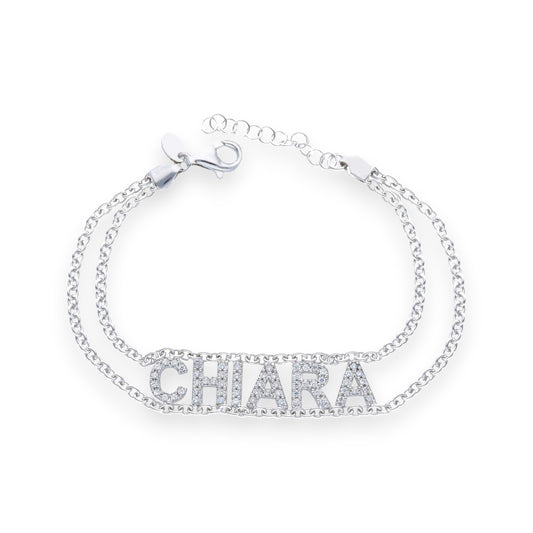 Bracciali Bracciale in argento con nome personalizzabile - Articolo con varianti - Gioielli Pavan