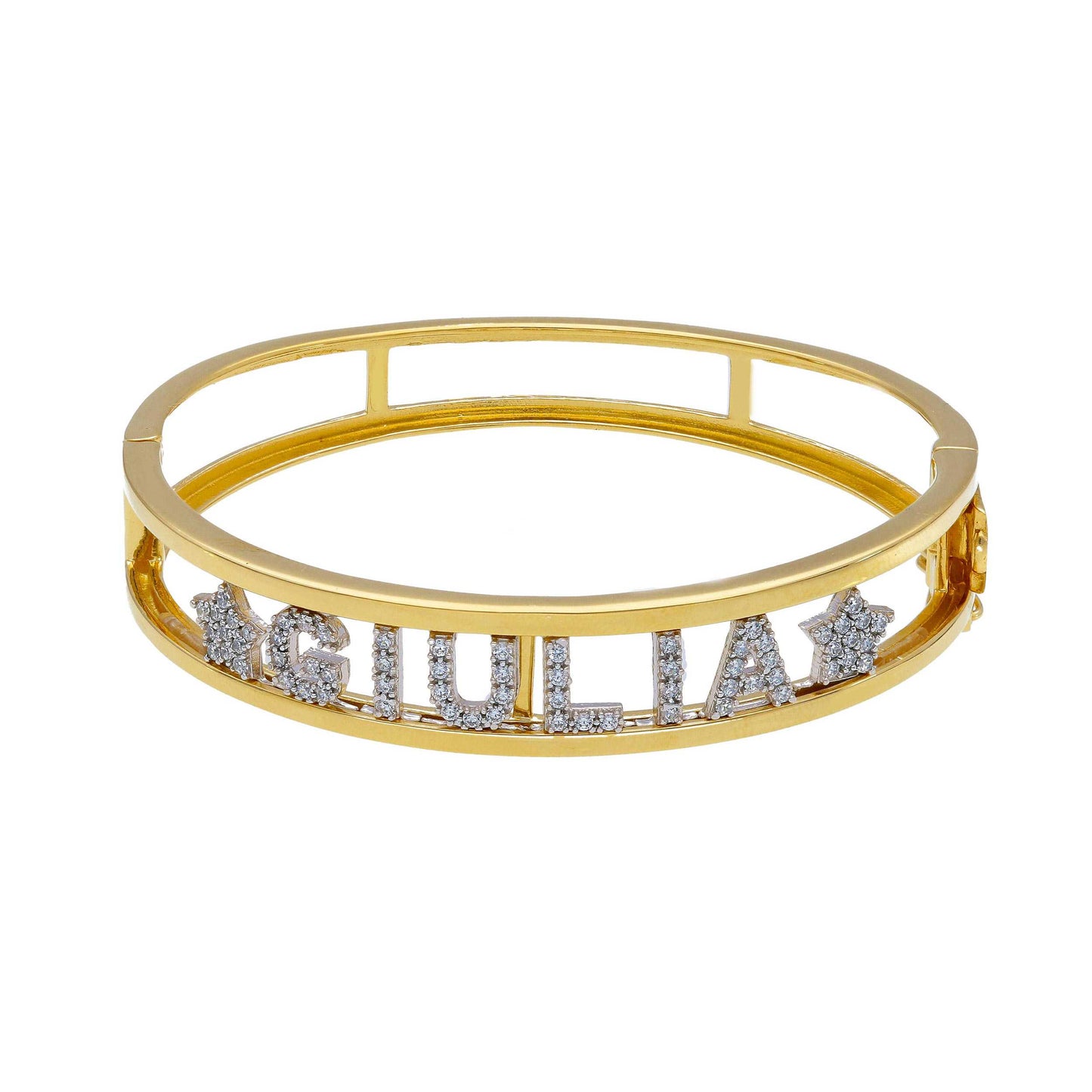 Bracciali Bracciale in argento con nome personalizzabile rigido - Articolo con varianti - Gioielli Pavan