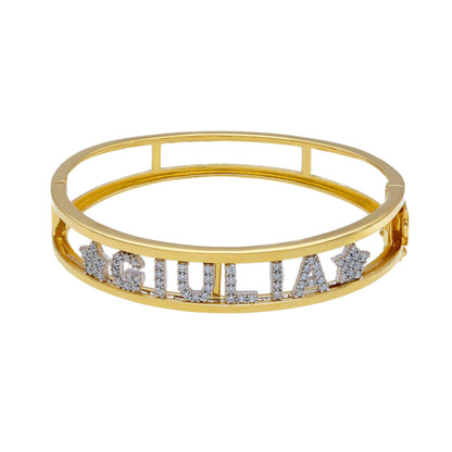 Bracciali Bracciale in argento con nome personalizzabile rigido - Articolo con varianti - Gioielli Pavan