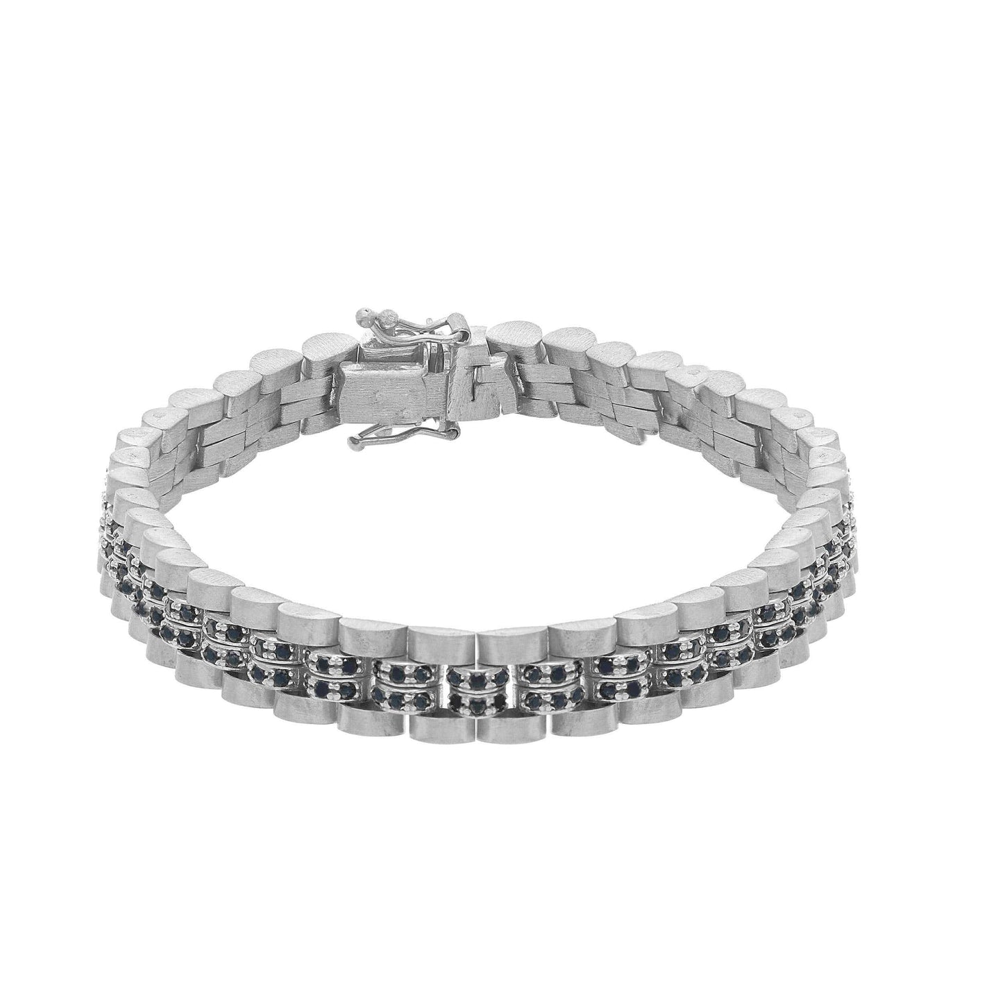 Bracciale Bracciale in Argento 925 Maglia Jubilee Satinata e Lucida - Gioielli Pavan