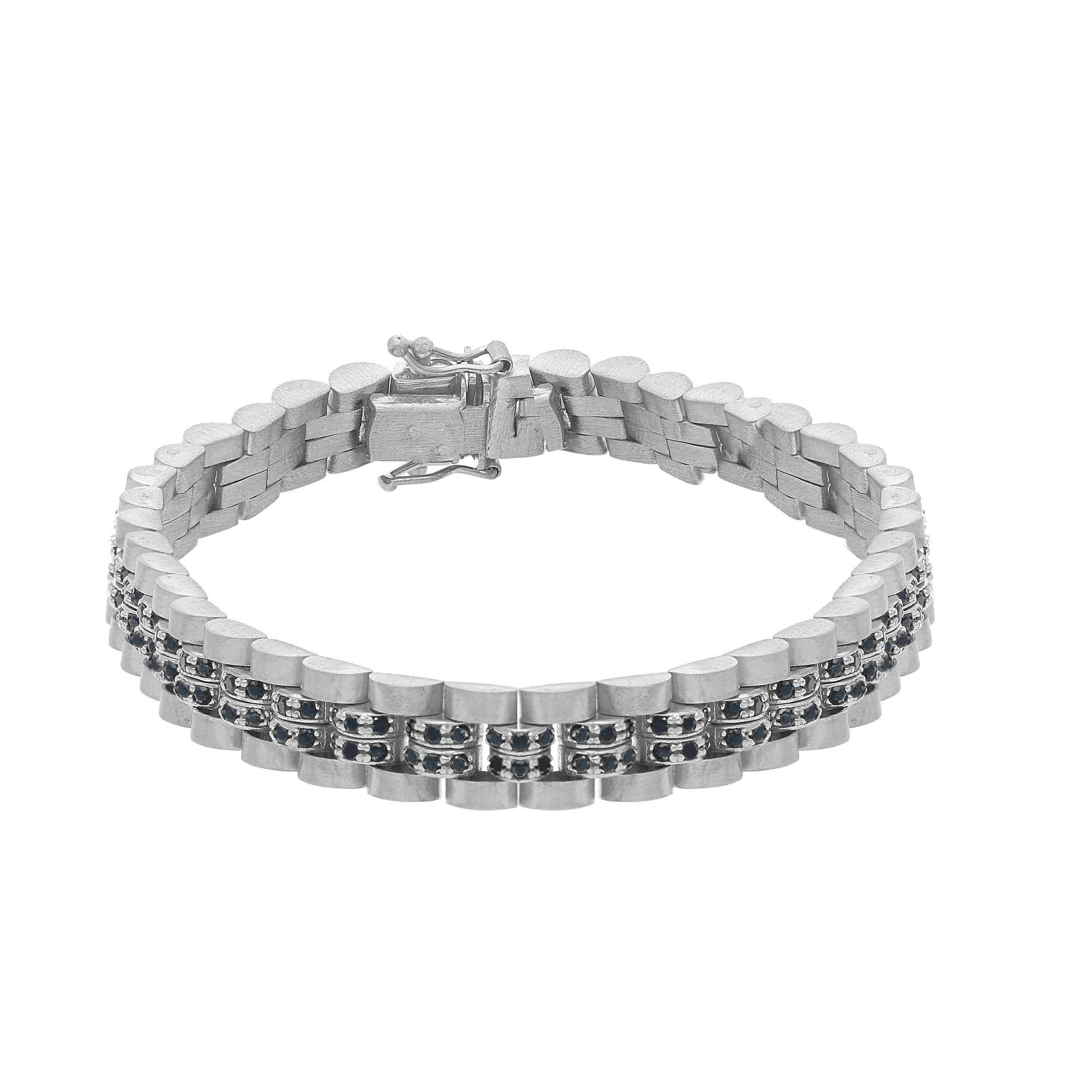 Bracciale Bracciale in Argento 925 Maglia Jubilee Satinata e Lucida - Gioielli Pavan