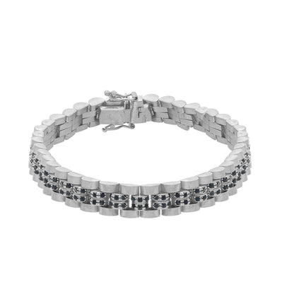 Bracciale Bracciale in Argento 925 Maglia Jubilee Satinata e Lucida - Gioielli Pavan