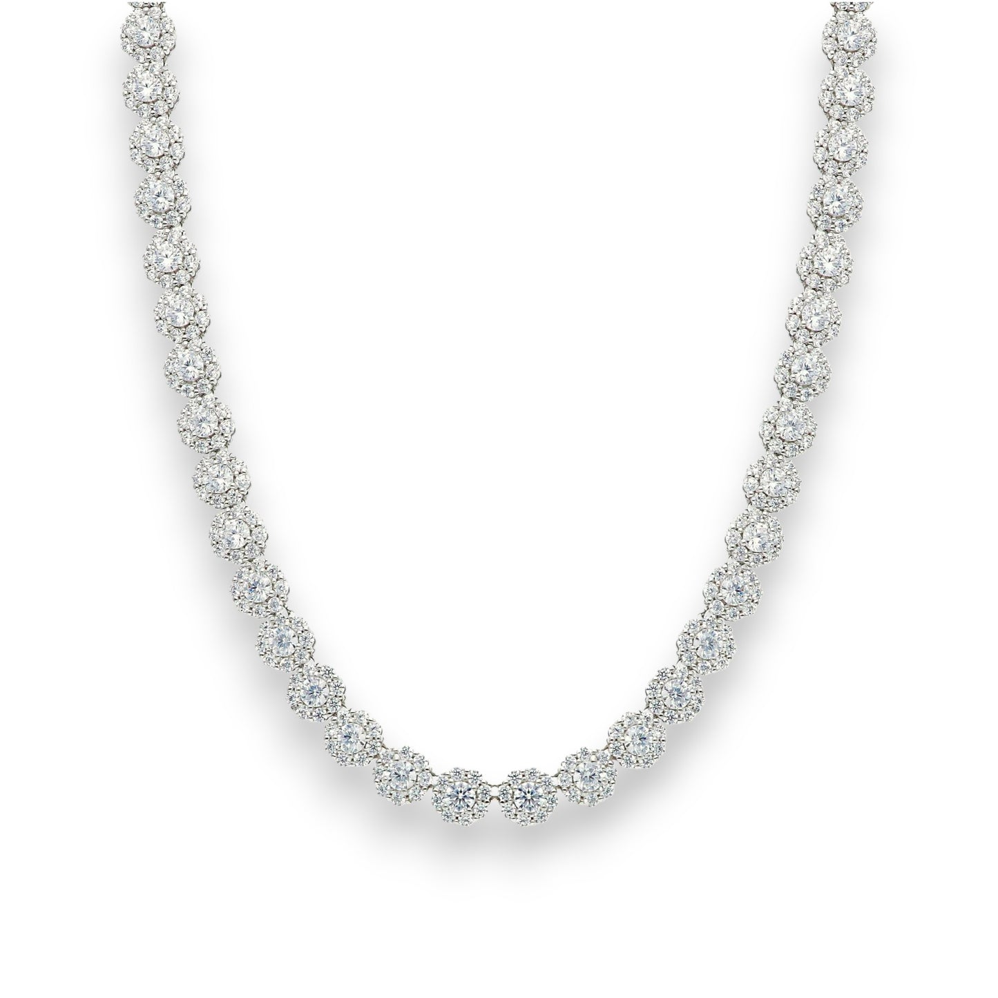 Girocollo Girocollo in argento tennis con zirconi a pavé - Articolo con varianti - Gioielli Pavan