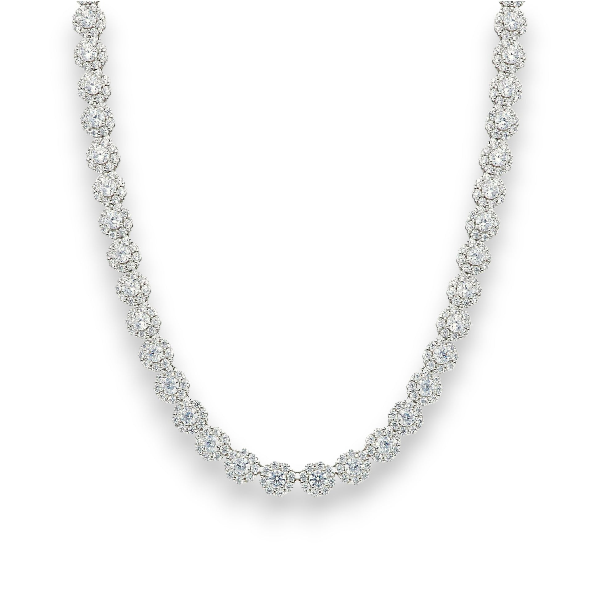 Girocollo Girocollo in argento tennis con zirconi a pavé - Articolo con varianti - Gioielli Pavan