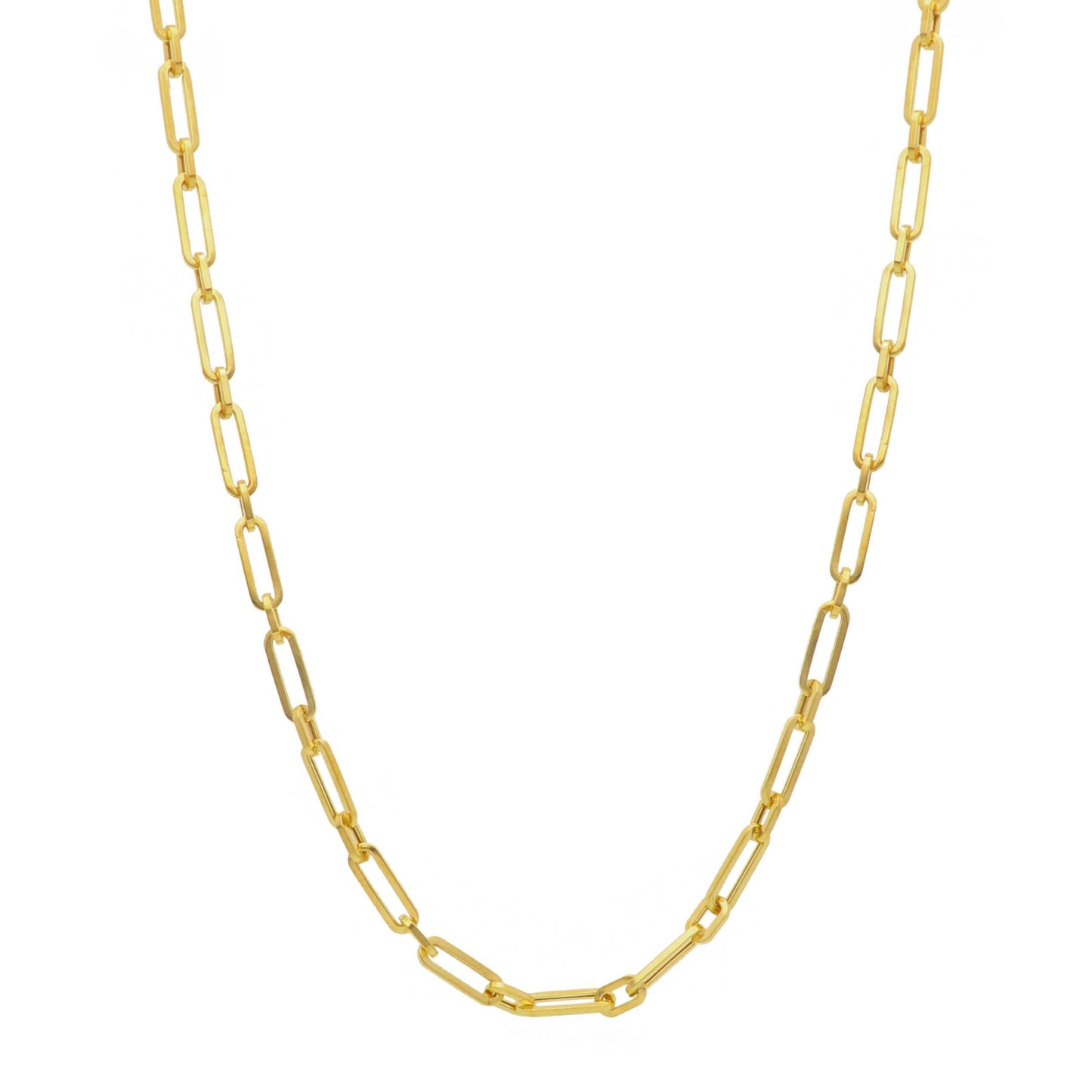 Girocollo Girocollo in oro giallo a maglia paper link - Gioielli Pavan